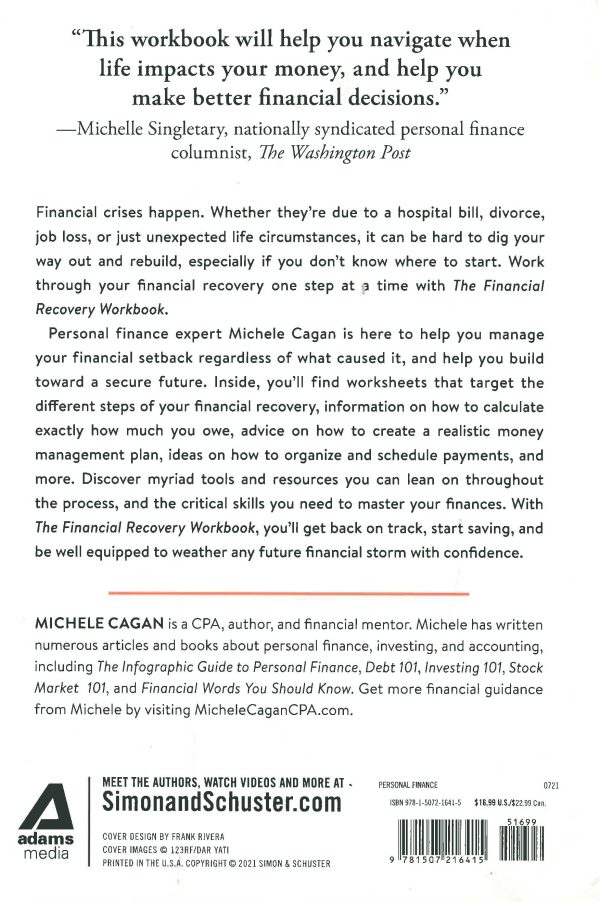 The Financial Recovery Workbook: A Step-by-Step Plan for Regaining Control of Your Money and Your Life During and after a Personal Financial Crisis For Cheap