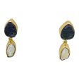 Mystic Amethyst Pearl dangle 18K Gold Plated Earrings Sale