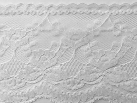 3-3 4  White Flat Lace 12 YD Simplicity Sale