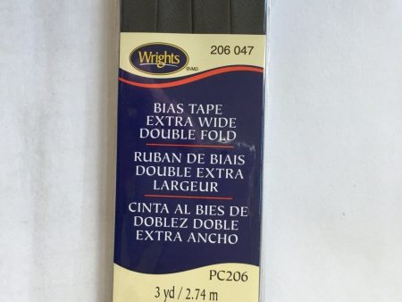 1 2  Dark Grey  XWide Double Fold Bias Tape 3YD Online