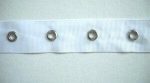 White Grosgrain w Grommets 1  Wrights 10 Yards For Discount