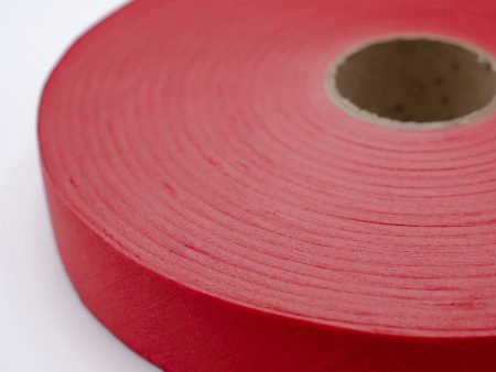 New! 1.25  Rally Red Flat Bias Tape 140 YD Fashion