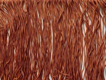 6  Bronze Stretch Chainette Fringe BTY Limited Edition For Cheap