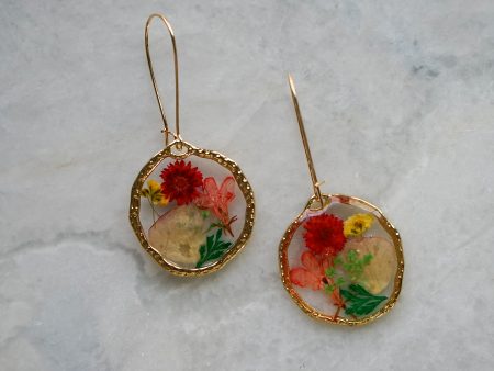 Natural Pressed Flower Earrings Supply