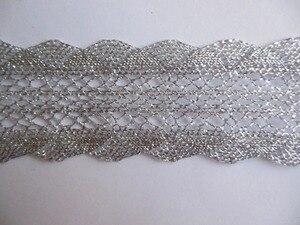 Silver Metallic Lace 2  10 YD Hot on Sale