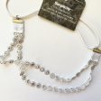 Silver Dbl. Rhinestone Chain Headband on Sale