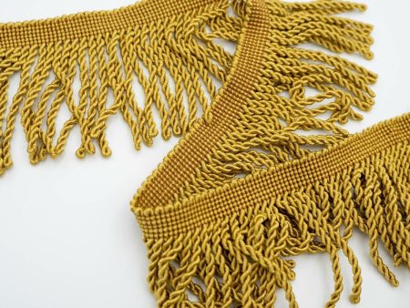 4  Narrow Aztec Gold Bullion Fringe 12 YD Supply