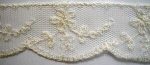 Scalloped Oyster White Netting Lace Edging 1.5  By The Yard Fashion