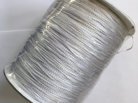 Silver Grey Rayon Chainette Yarn 13 Ounces Cheap