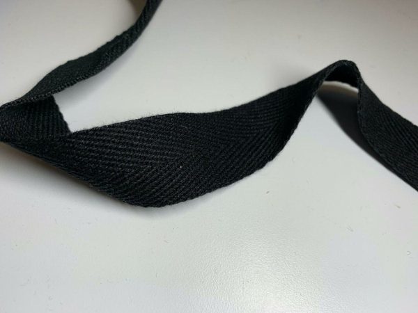 1  Black Twill Tape 15 Yards Supply