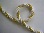 Washable White And Metallic Gold Cording Wrights BTY Hot on Sale