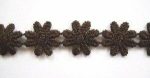 Chocolate Brown Mini Daisy Venice Lace Trim 1 2  By The Yard For Sale