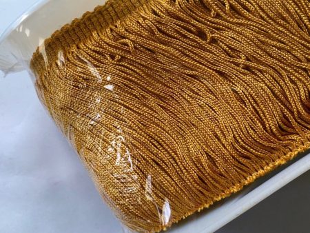 4  Antique Gold Poly Fringe 9 YD For Cheap