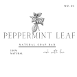 Peppermint Leaf No. 01 Natural Soap Bar Online now