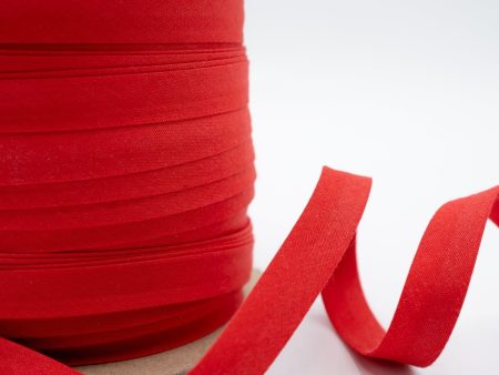 1 2  Red Single Fold Bias Tape Supply