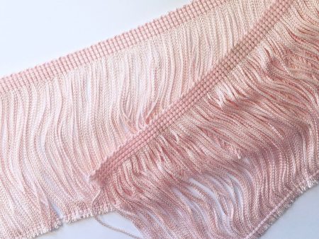 4  Light Pink Chainette Fringe For Sale