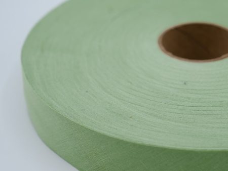 New! 1.25  Sage Flat Bias Tape 168 YD For Sale