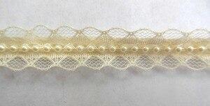 Pearls on Beading Ivory 12 Yards 3 4  Cheap