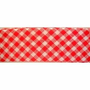 1  Red Gingham Double Fold Bias Quilt Binding 50 Yards Online Sale