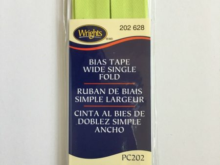 7 8  Lime Wide Single Fold Bias Tape 3 YD Online