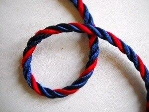 Narrow Navy Blue and Red Cording 3 16  By The Yard For Discount