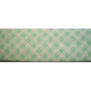 1  Mint Gingham Bias Quilt Binding 50 Yards Online Sale