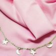 Star and Moon Trinket Sterling Silver Necklace Online Hot Sale