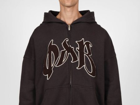 QAB CHOCOLATE FRONTZIP HOODIE For Sale