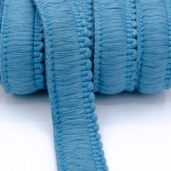 Nordic Blue Brush Fringe 1.5  18 Yards Online Sale