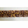 Ruffled Leopard Elastic 10 Yards 1  Wide Simplicity Online now