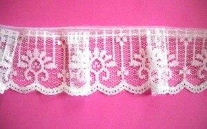 White Ruffled Lace 1 5 8  Wrights 9 Yds For Cheap