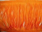 NEW!!   3  Stretch Orange Chainette Fringe Trim Sale