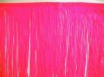 6  Long Fluorescent Pink Chainette Fringe By The Yard For Cheap