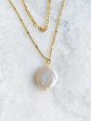 Pearl Gold Layered Chain Necklace Fashion