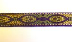 Purple Olive Gold Jacquard Ribbon 1  BTY Online Sale