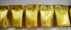 Metallic Gold Pleated Edging Trim 1  Wrights 12 Yds. For Cheap