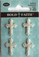 Silver Mini Metallic Crosses I O 4 Per Pkg Sale