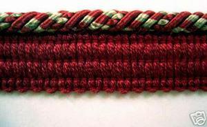 Narrow Red Barley and Brown Lip Cording 24 Yds 3 16  Cheap