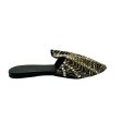 Sparkling Black Mule Flat Shoes For Cheap