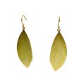 Love Leaves 18K Gold Plated Dangle Earrings Online Hot Sale