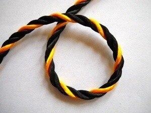 Narrow Black and Bright Gold Cording Trim 3 16  BTY For Cheap