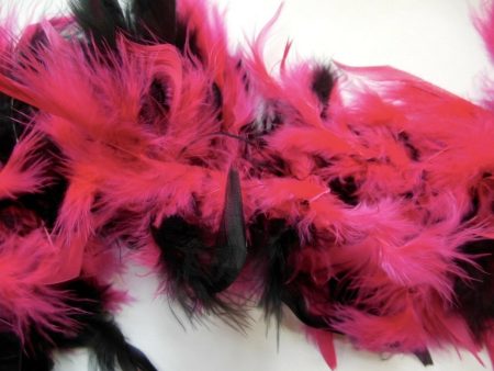 Pink and Black Feather Decor Boa 6 FT Online Sale