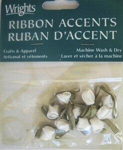 White Rose Ribbon Accent 10 Per Pkg. Wrights Supply