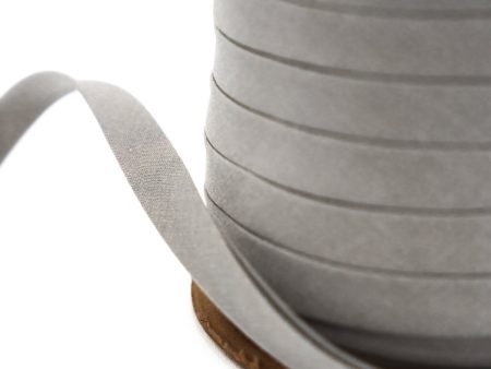 1  Pewter Grey Flat Bias Tape 104 Yards Cheap