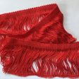 4  Stretch Red Chainette Fringe Trim Hot on Sale