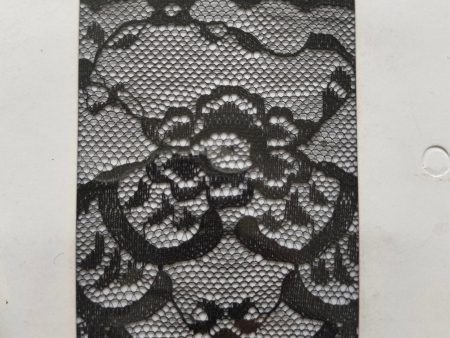 NEW!!  4  Black Raschel Lace 18 YD Supply