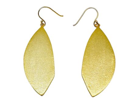 Love Leaves 18K Gold Plated Dangle Earrings Online Hot Sale