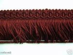 9 Yds Wrights Fancy Header Chainette Brush Fringe Wine 2  Cheap