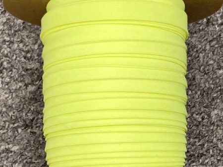 NEW!!  1 2  Neon Yellow Double Fold Bias Tape For Discount