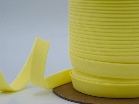 1 2  Yellow Double Fold Bias Tape Discount